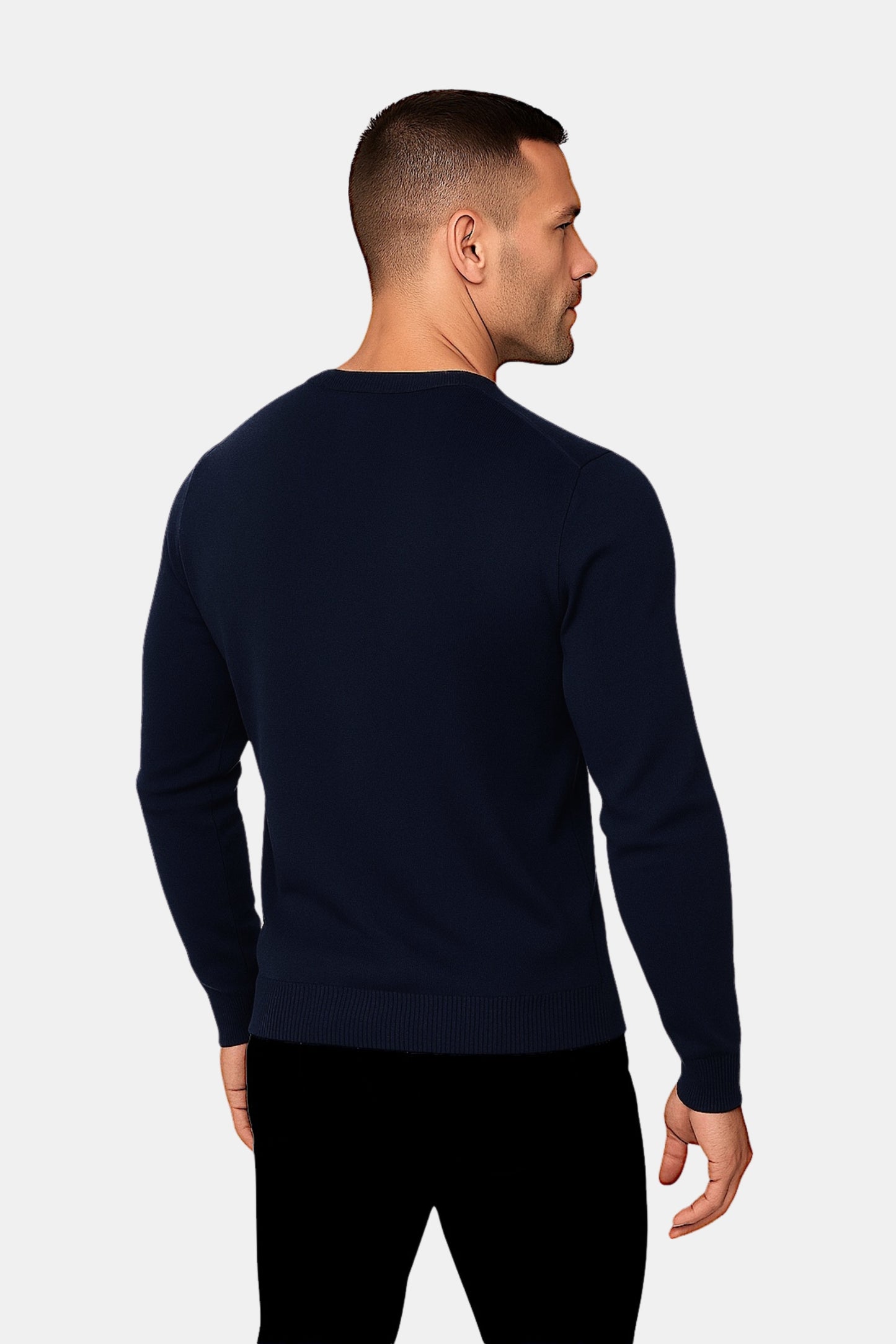 SERANZA V-HALS SWEATER - ROYAL BLUE