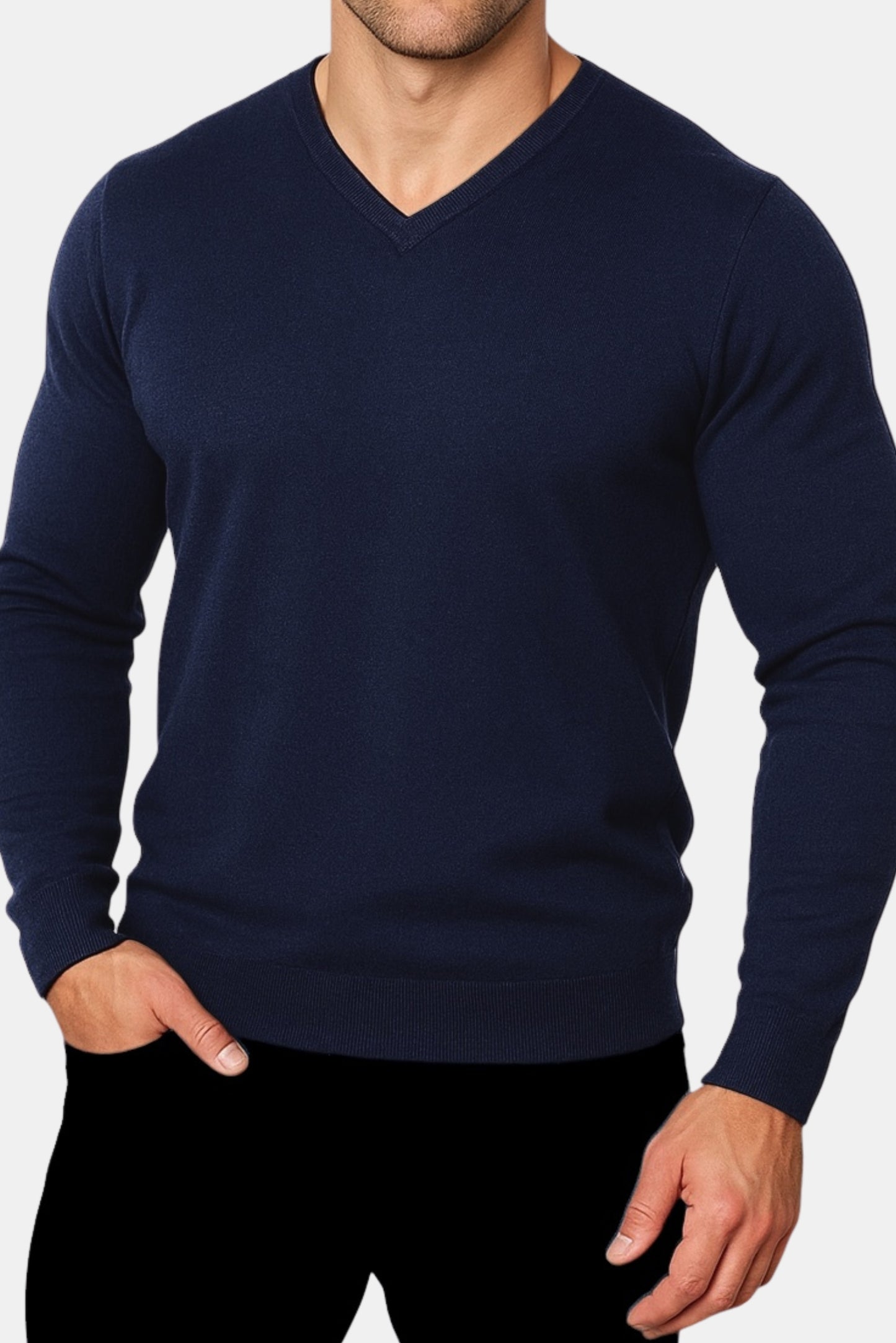 SERANZA V-HALS SWEATER - ROYAL BLUE